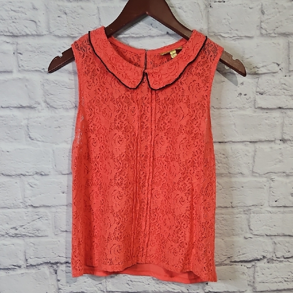 Princess Vera Wang Coral Lace Tank Top